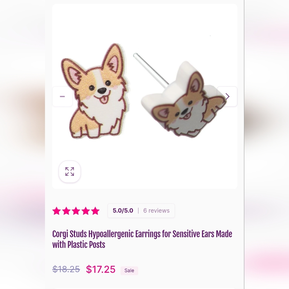 Corgi earrings